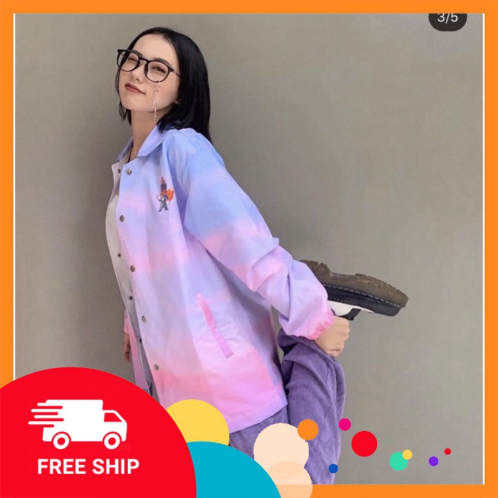 [HOT] ÁO KHOÁC DÙ 2 LỚP HỌA TIẾT MÀU LOANG 3D NỮ NAM COULE 2020 | BigBuy360 - bigbuy360.vn