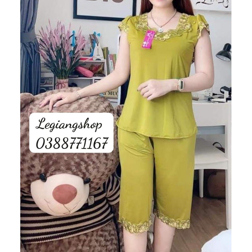 [Mã WA1606 giảm 15% đơn 99k] Đồ ngủ thun lạnh lửng ngang gối Lê Giang Shop | BigBuy360 - bigbuy360.vn