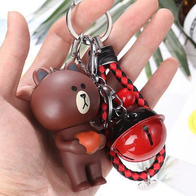 Móc khoá gấu brown thỏ cony kèm chuông MKC11 móc khoá cute móc khoá dễ thương