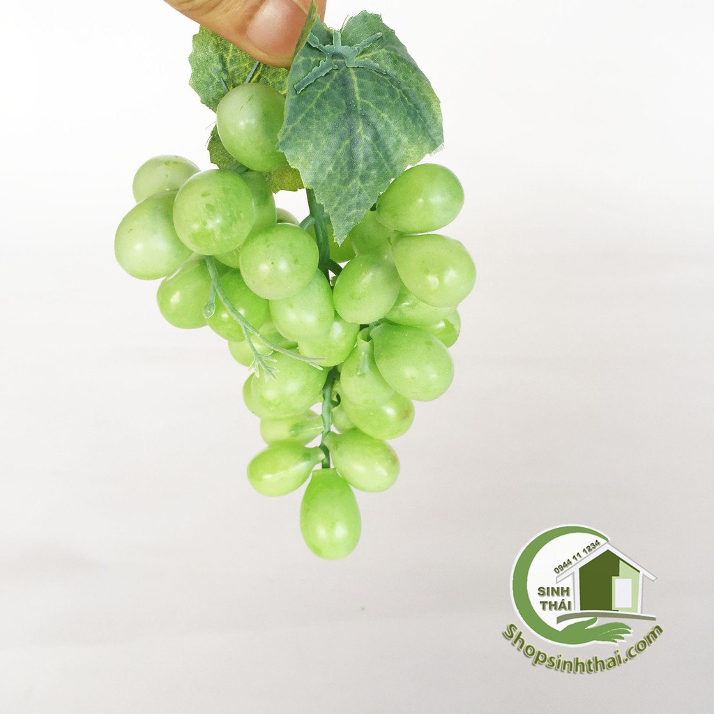 Chùm quả nho giả màu xanh - trái cây giả cao cấp
