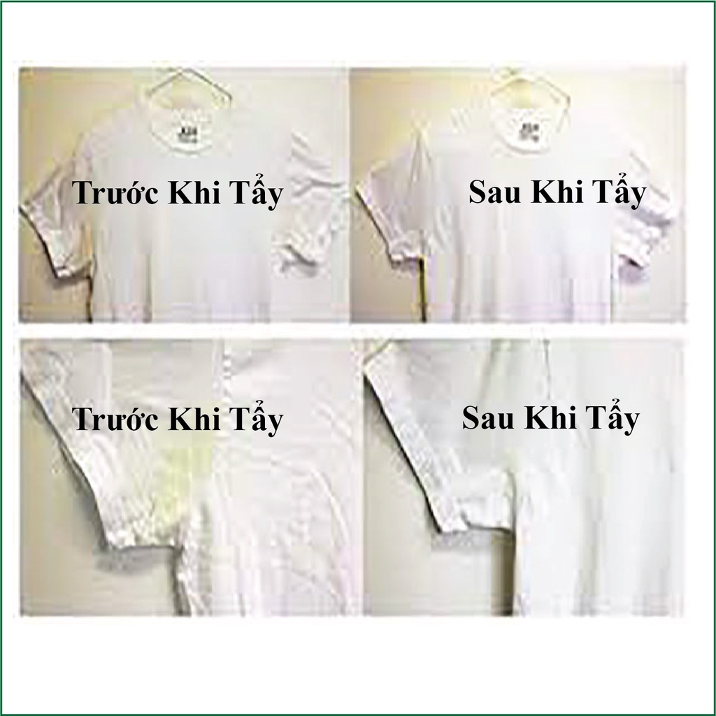 Tẩy Mốc Quần Áo Màu và Trắng Dân Gian Không Hại Da Tay, Gồm Thuốc Tím, Bột Chanh , Giữ Màu,Tẩy ố vàng, Mốc