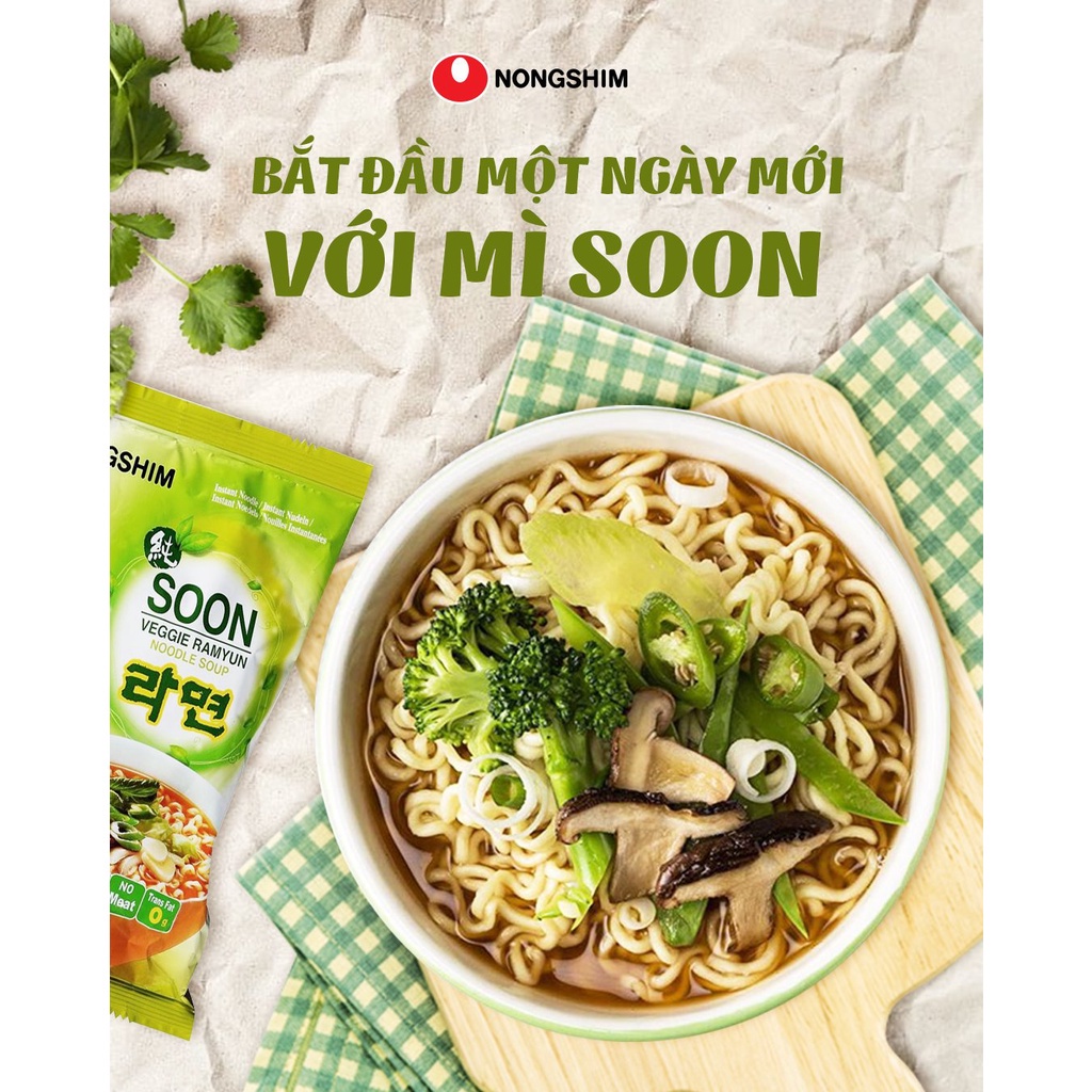 Mì chay Nongshim Soon Veggie Ramyun 112g/gói