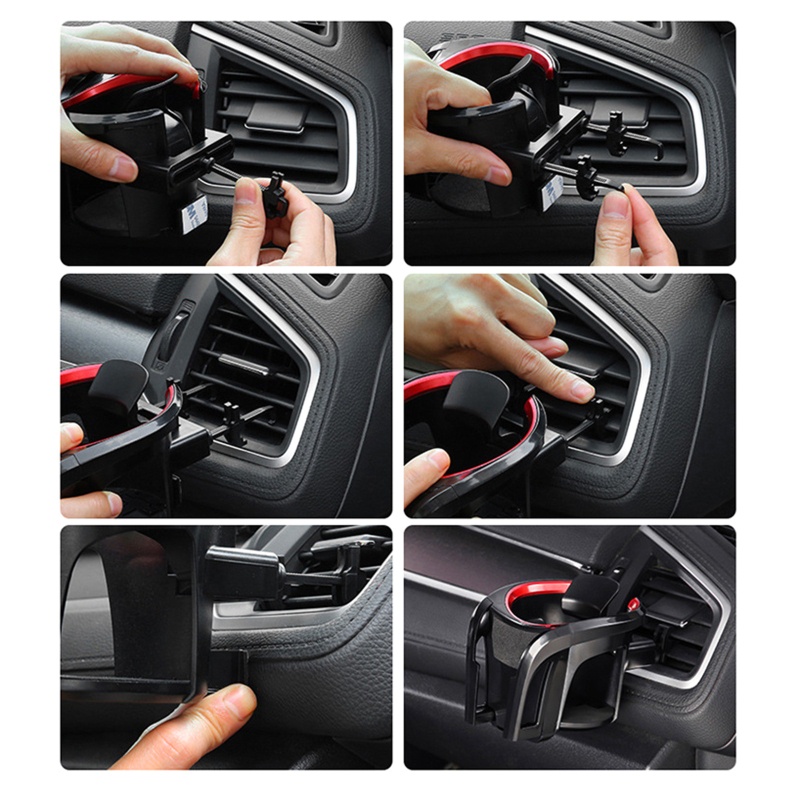 Sturdy Giá Đỡ Cốc Nước Đường Kính 75mm Màu Đen Có Thể Điều Chỉnh Cho Xe Hơi