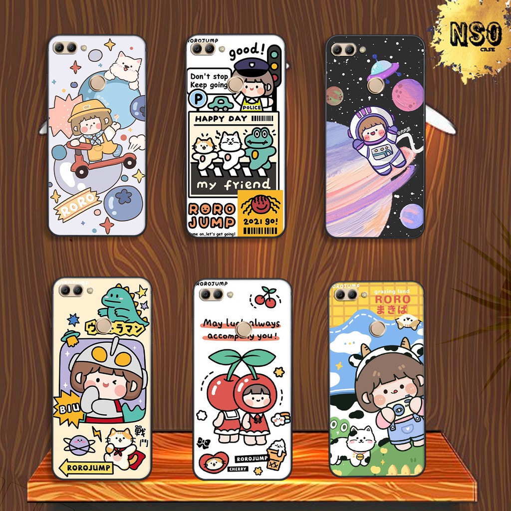 Ốp Huawei Y9 2018 In hình Roro Jump Siêu Cute
