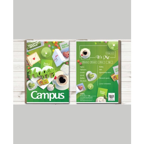 Vở Campus Gift 80 Trang - Kẻ Ngang - Hàng Chuẩn