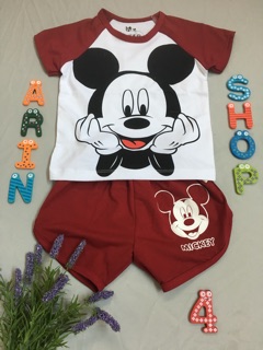 Bộ Raglan tay ngắn cho bé