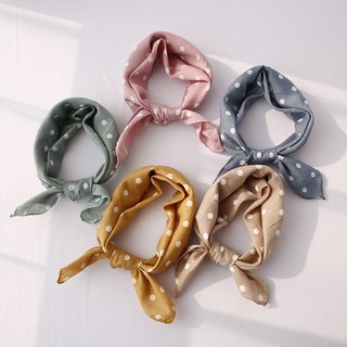 Sỉ túi đựng Khăn cotton họa tiết chấm bi