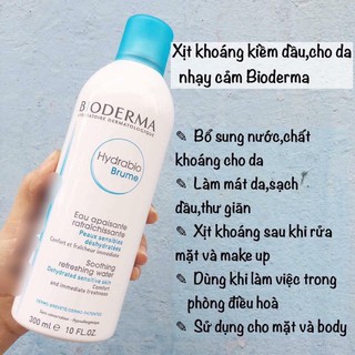 Xịt khoáng Bioderma