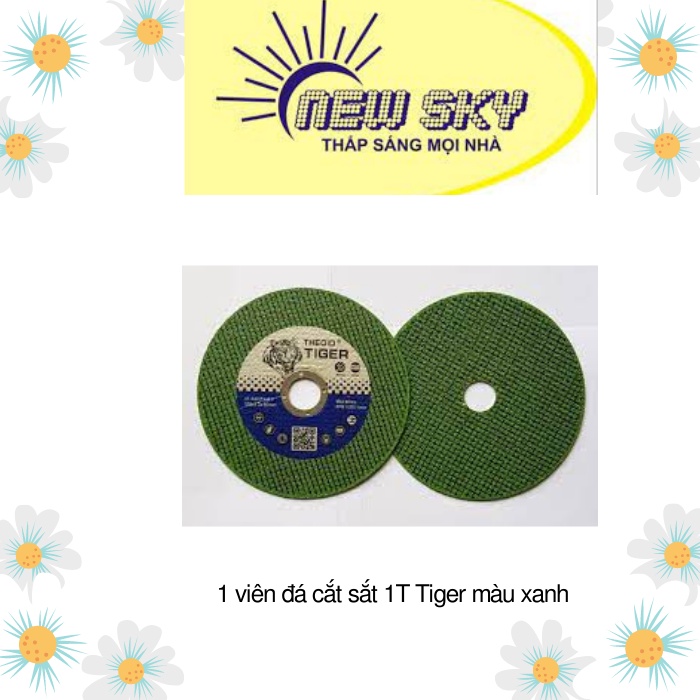 1 viên đá cắt sắt 1 tấc Tiger màu xanh