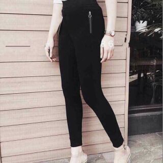 Quần legging khóa sườn