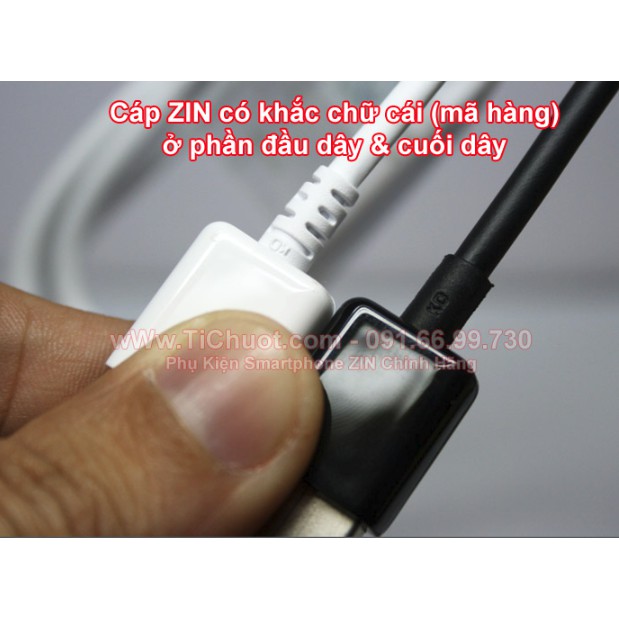 Cáp USB ZIN dài 1m sạc chuẩn cho máy Android