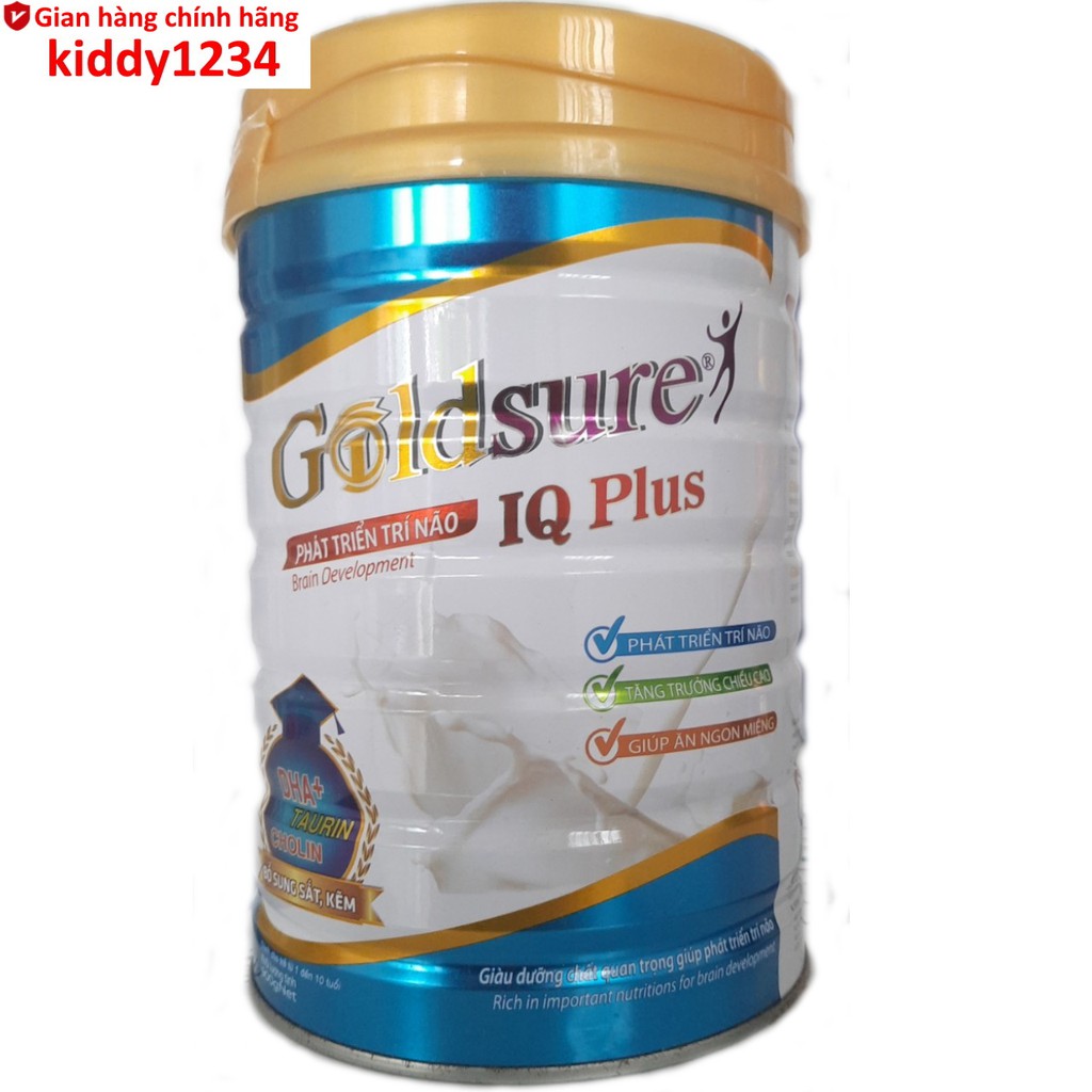 Sữa phát triển chiều cao trí não Goldsure IQ Plus 900g cho trẻ từ 1-10 tuổi (kiddy1234)