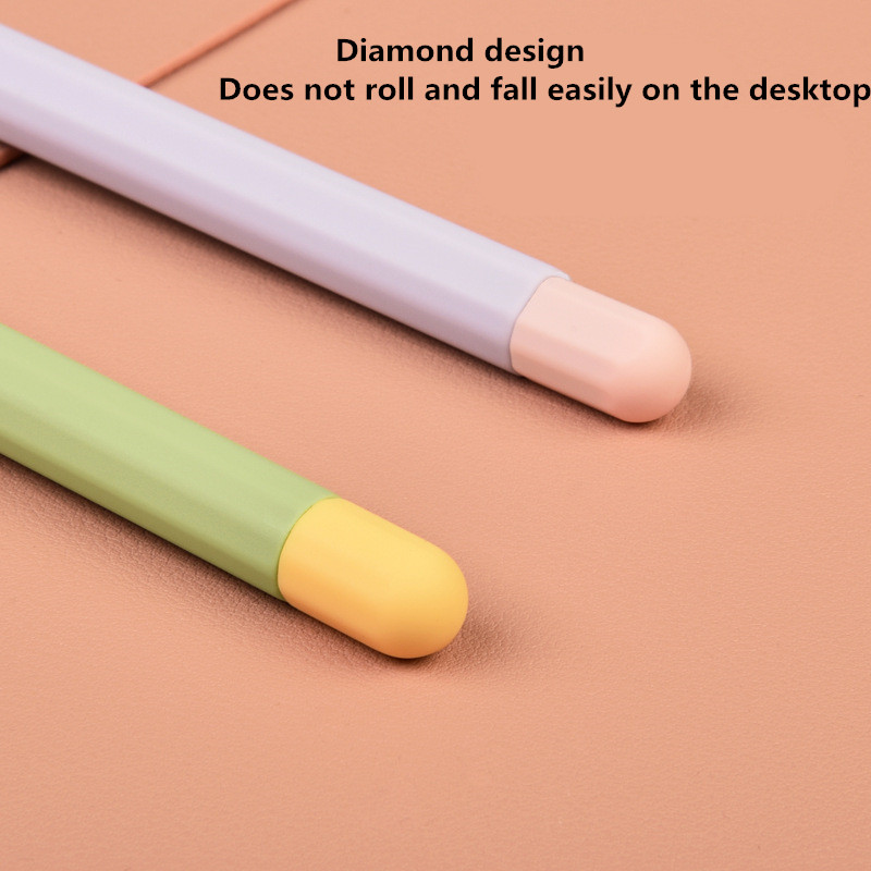 Vỏ Bảo Vệ Bút Cảm Ứng Apple Pencil 2 Màu Sắc Tương Phản Bằng Silicon Chống Trượt