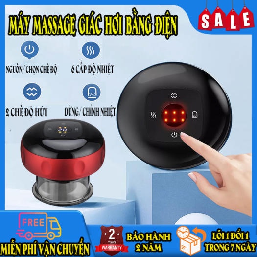 Máy massage giác hơi, Máy Cạo Gió Điện Tử 12 Chế Độ Giảm Mệt Mỏi hoạt động bằng điện Thông Minh