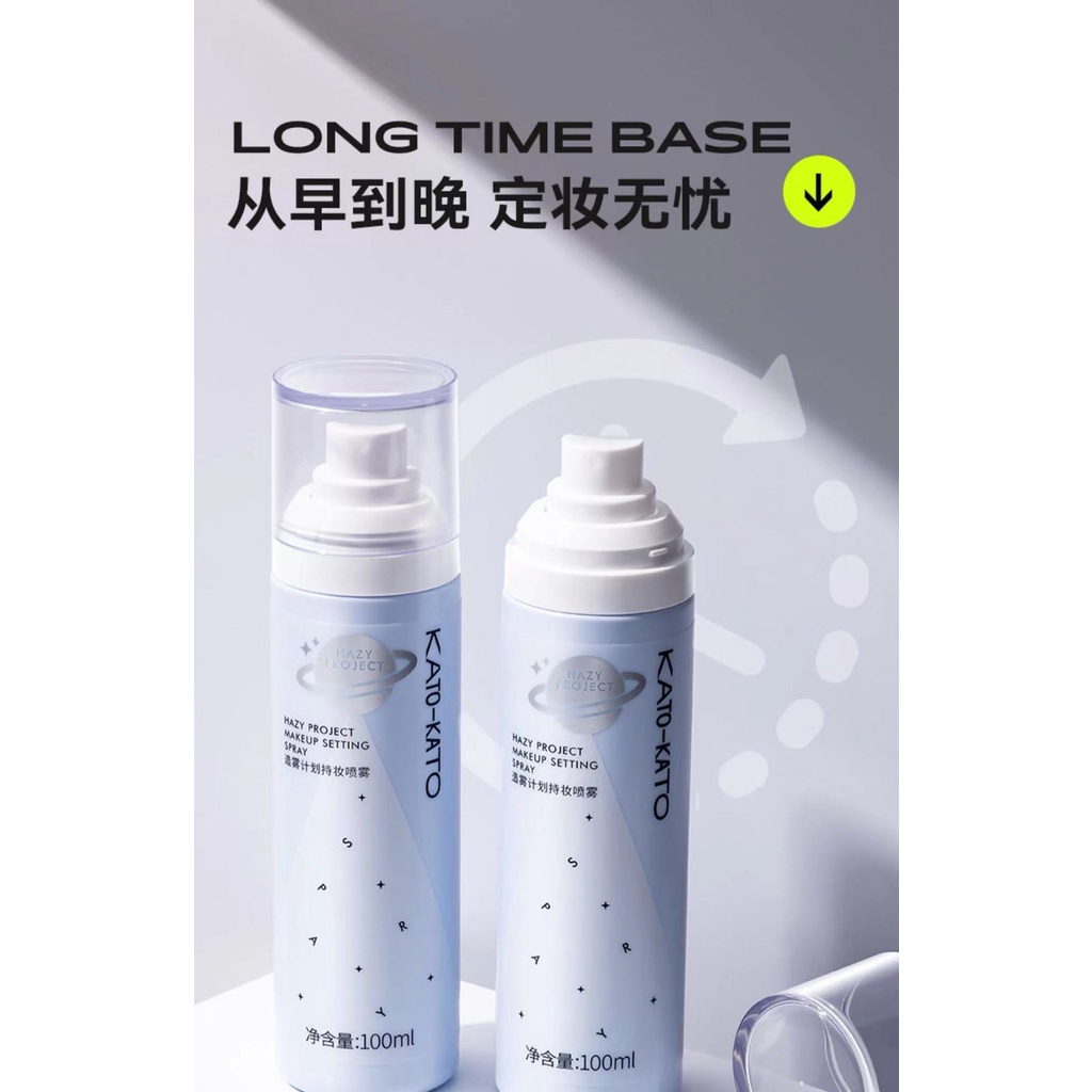 Xịt Cố Định Lớp Trang Điểm KATO Hazy Kiềm Dầu Lâu Trôi