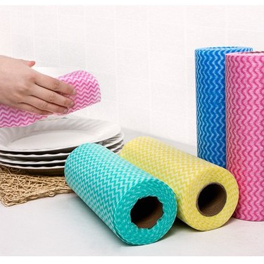 Cuộn khăn lau đa năng đa năng siêu day thấm hút nhanh -C50