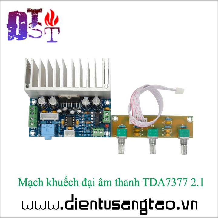 Mạch khuếch đại âm thanh TDA7377 2.1