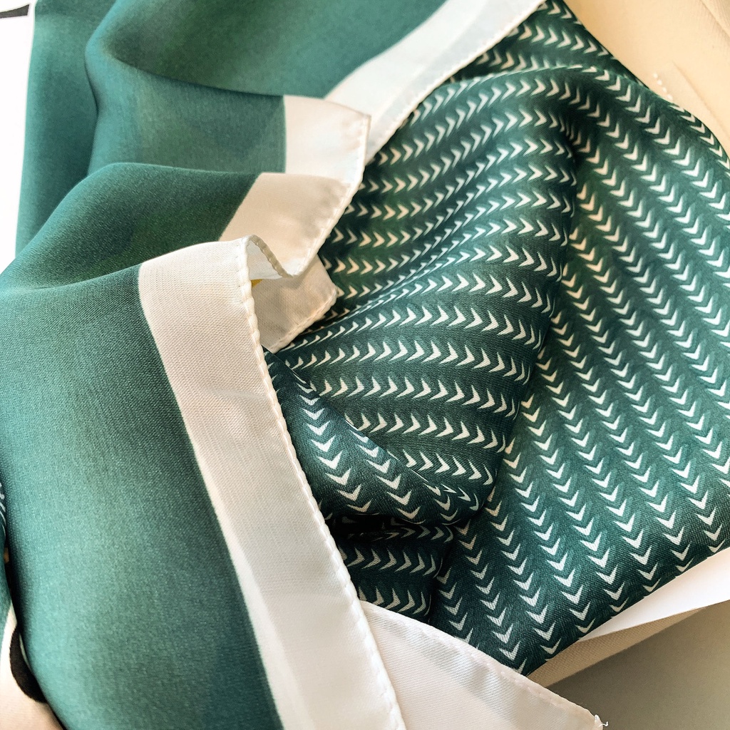Khăn bandana lụa 70x70cm choàng cổ họa tiết thời trang [Twist] 08T-XL