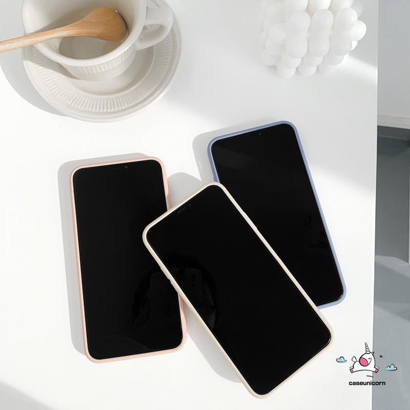 Ốp lưng màu trơn đơn giản cho Iphone 8plus 7plus 7 8 X Xr Xs Max 12 11pro Max 12 Pro Max | BigBuy360 - bigbuy360.vn