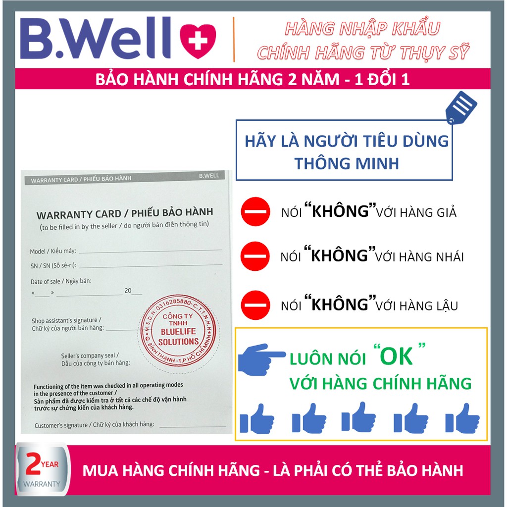 [HÀNG SX tại THỤY SỸ] - MÁY TĂM NƯỚC CAO CẤP B.WELL SWISS WI-912 [TẶNG 10 VÒI] - [SIÊU BẢO HÀNH] 2 NĂM (1 ĐỔI 1)