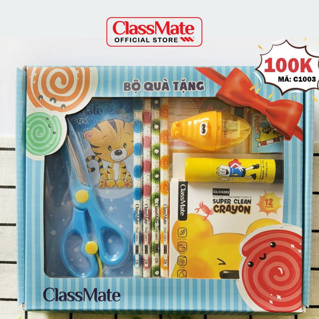 Bộ Quà Tặng, Phần Thưởng Cho Bé CLASSMATE Thiết Kế Hình Con Mèo Đáng Yêu C1003, C1004