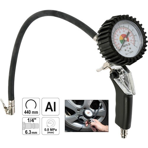 Đồng hồ bơm lốp Yato YT-2370 | YATO Thương hiệu đến từ Ba Lan
