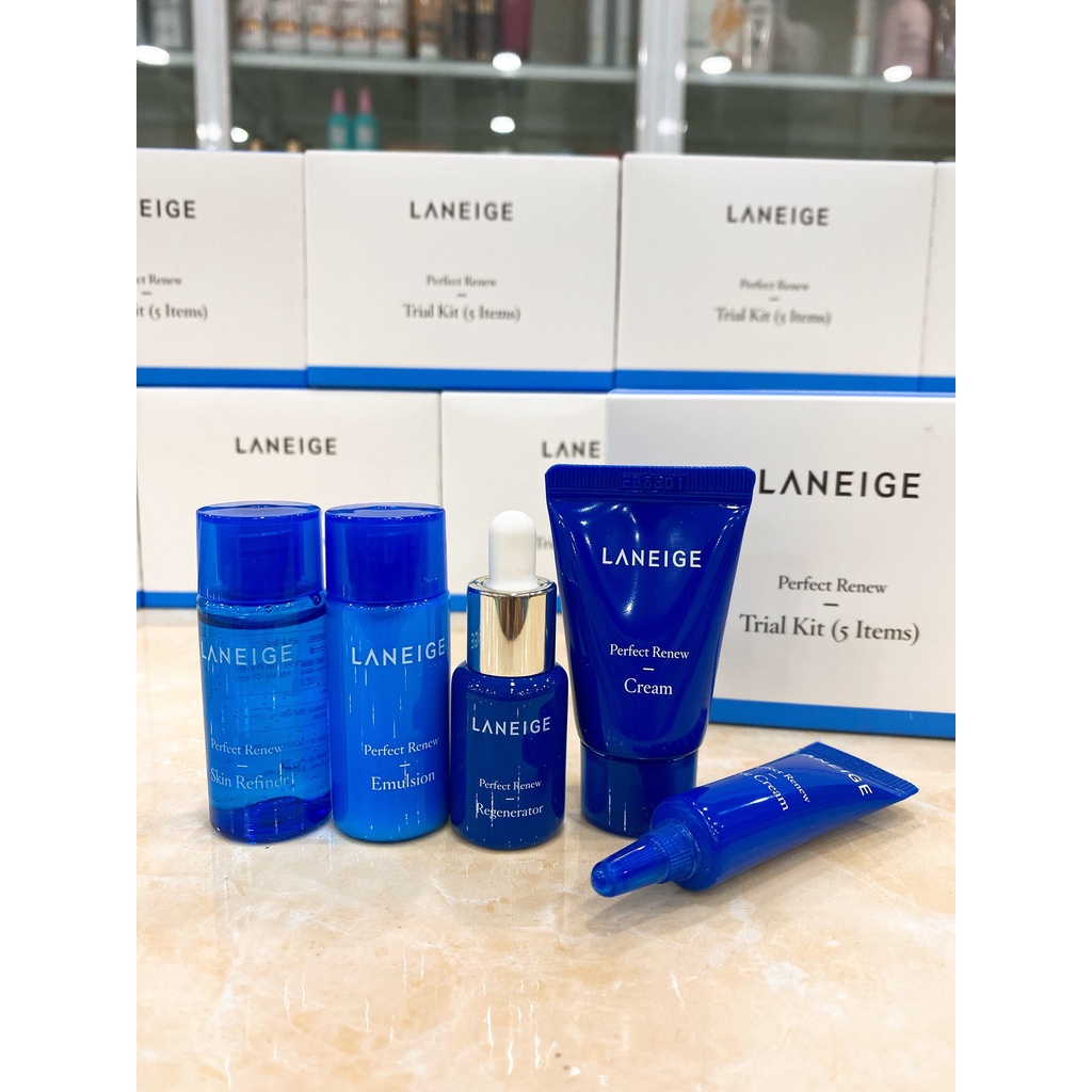 Bộ Kit 5 Món Dưỡng Da Chống Lão Hóa Laneige Perfect Renew Trial Hàn Quốc