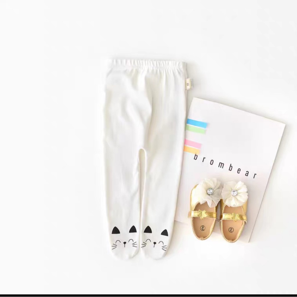 [RẺ NHẤT SHOPEE] Quần legging cotton liền bàn sơ sinh, quần tất liền bàn sơ sinh cho bé gái hàng Quảng Châu loại 1