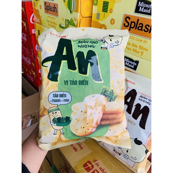 BÁNH GẠO NƯỚNG ORION AN VỊ TẢO BIỂN TỰ NHIÊN..(rẻ nhất)