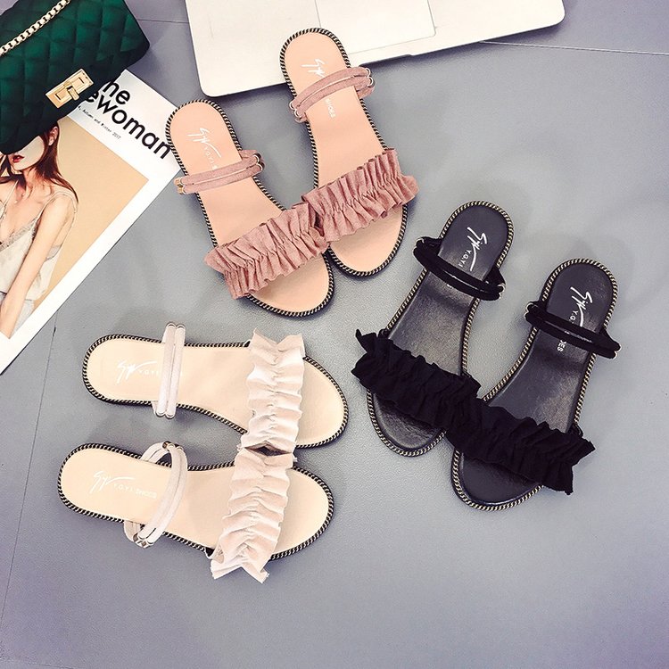 Summer Fashion Two Open Toe Sandals Flat Shoes for Women | BigBuy360 - bigbuy360.vn