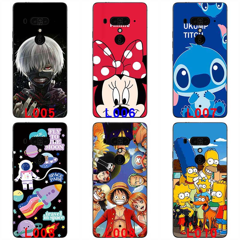 Ốp điện thoại TPU silicon mềm vẽ họa tiết hoạt hình anime dễ thương cho HTC U12 pLus