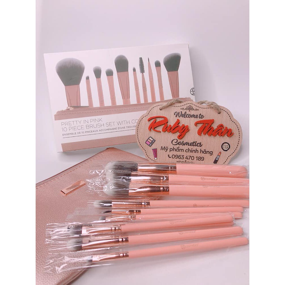 Set Cọ BH Cosmetics Pretty in Pink (10 cây)