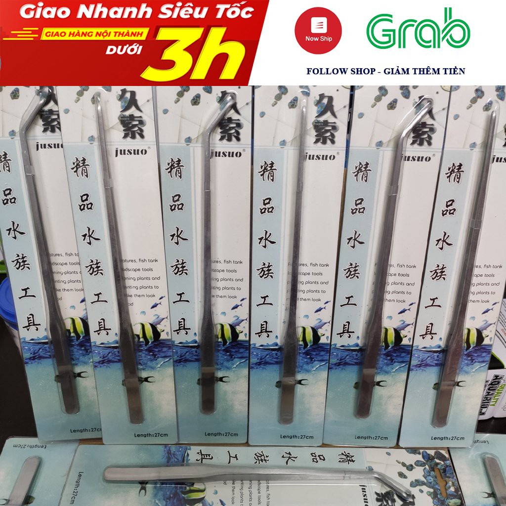 Nhíp trồng cây thủy sinh bằng thép không gỉ kích thước 27cm