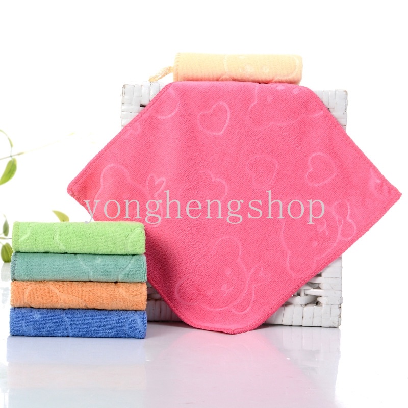 Khăn Lau Mặt Mini Hình Vuông Bằng Sợi Microfiber Mềm Mại Thân Thiện Với Làn Da Thấm Hút Nước Đa Năng