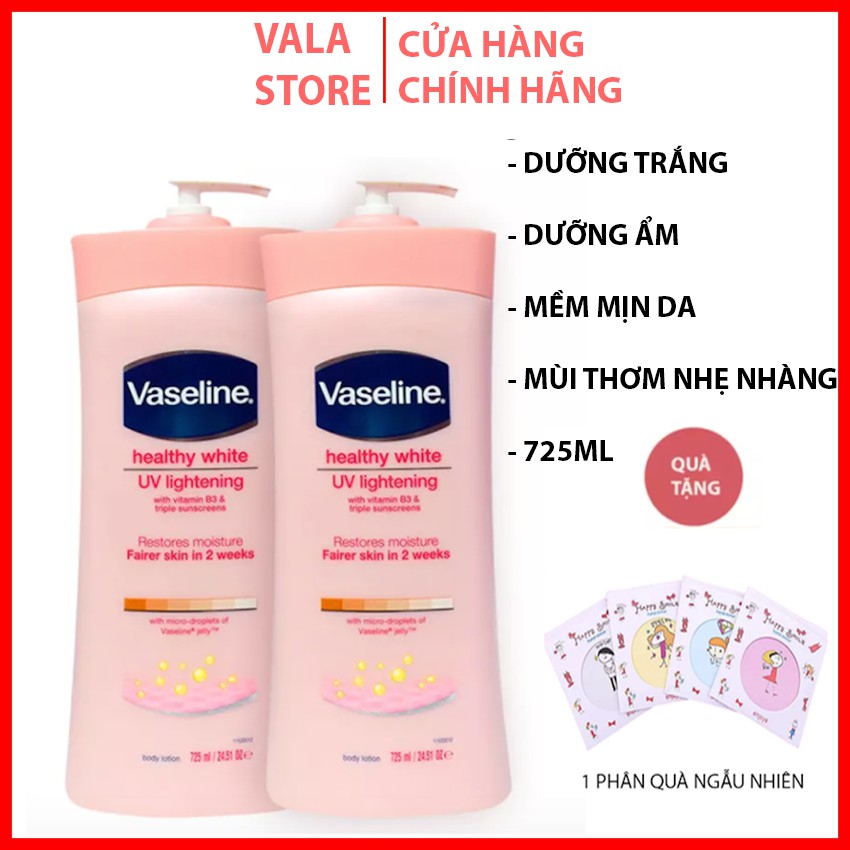 Sữa Dưỡng Thể Làm Trắng Da, Dưỡng Ẩm, Chống Nắng Vaseline Heathy White 725ml