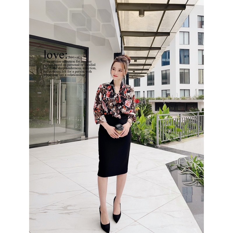 Áo kiểu thời trang công sở có BIGSIZE dễ phối chân váy hoặc quần G96 - GEM Fashion