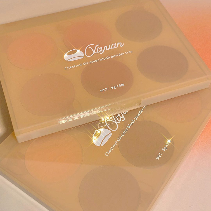 [Hàng mới về] Bảng phấn má hồng XIYUAN 6 màu sắc đa năng thời trang dành cho trang điểm | BigBuy360 - bigbuy360.vn