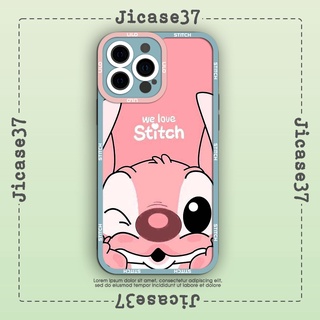 Ốp lưng iphone và samsung xiaomi oppo cạnh vuông Jicase lilo and stitch