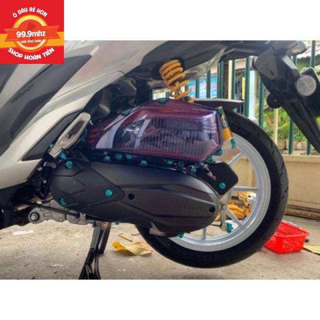 Bộ Ốc Lốc Máy Và Pô E Titan GR5 Cho Xe Vario Chuẩn Xịn