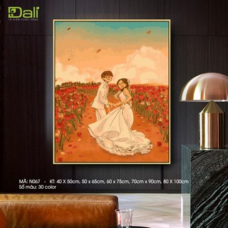 Tranh treo tường tự tô màu số hóa DALI - Tranh Kỉ Niệm N067