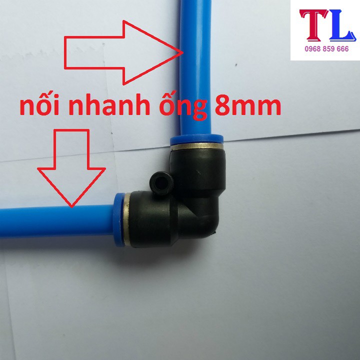 Cut nối góc nối ống phun sương 8mm,cho hệ thống phun sương