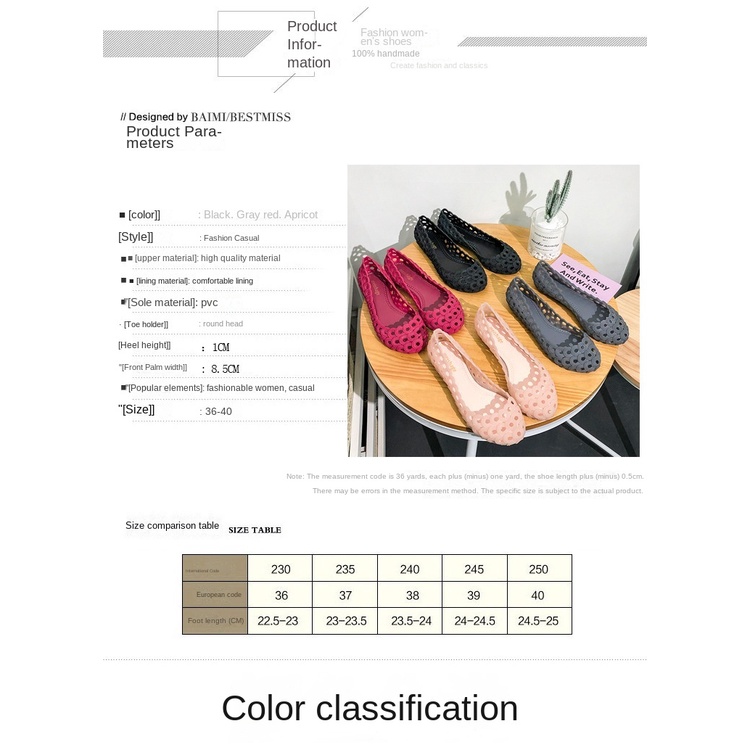 Giày Búp Bê Mũi Tròn Đế Bằng Phối Lỗ Lưới Thời Trang Mùa Hè Xinh Xắn Cho Nữ