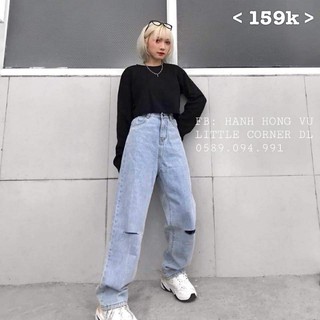 Quần BAGGY Jeans Lưng Cao