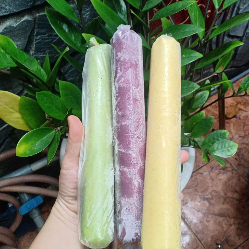 Xôi cây 3 màu chưa cắt khúc