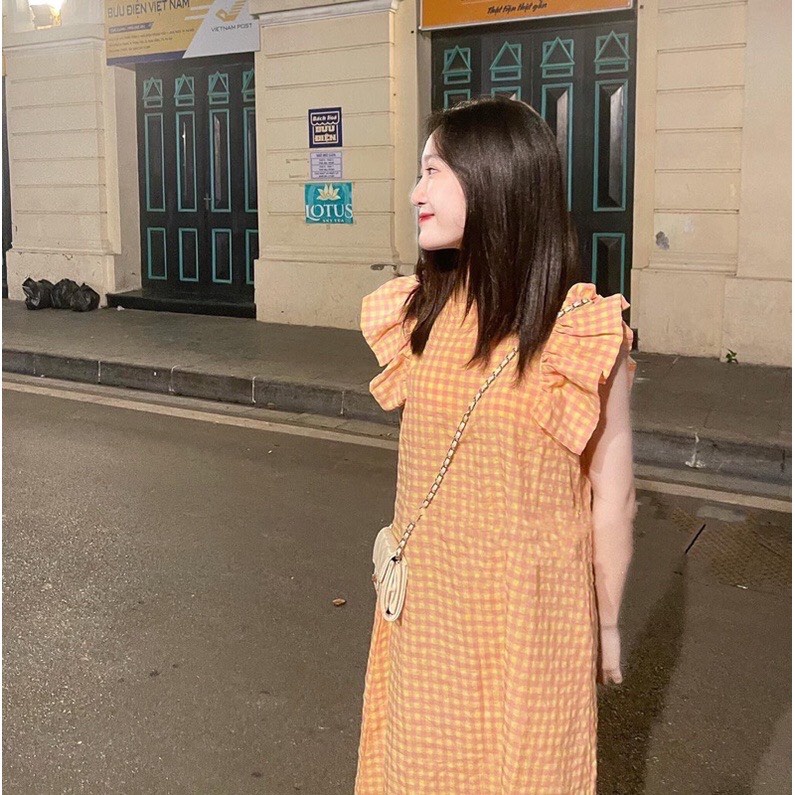 Váy thời trang kẻ caro cánh tiên xinh xắn đi làm đi chơi thoải mái &quot;hàng loại 1&quot;