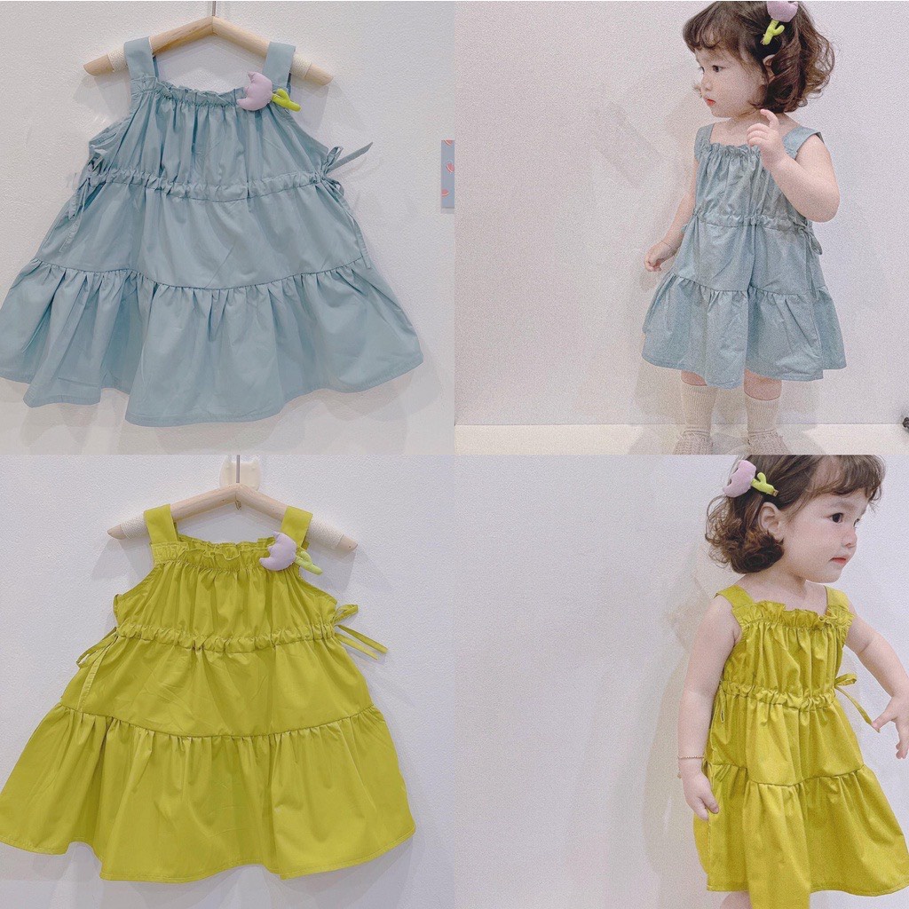 Hot Trend 2022 !! V05 Váy Cho Bé Gái 3 Tầng  2 Màu  Cực Xinh