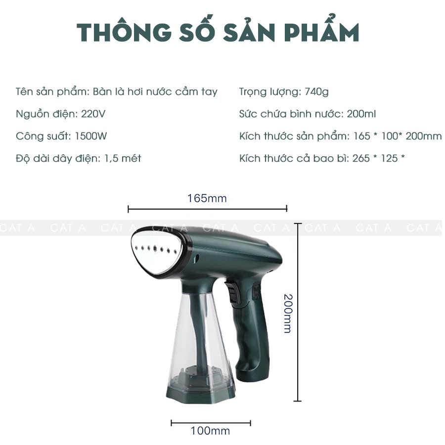 Bàn ủi hơi nước Cầm Tay Cao Cấp GARMENT STEAMER YS-2008, Bàn Là Hơi Nước Gấp Gọn - Tiện lợi, chính hãng!