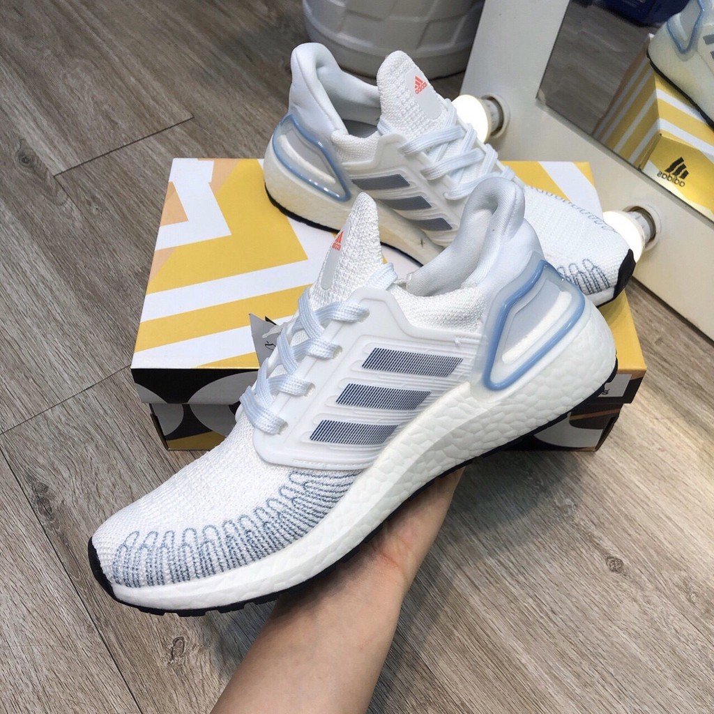 Giày Adidas Ultraboost 6.0 Trắng Sọc Xám - 1.1 + Tặng Thêm 1 bộ dây + Full Box + Full Bill + Full Phụ Kiện | BigBuy360 - bigbuy360.vn