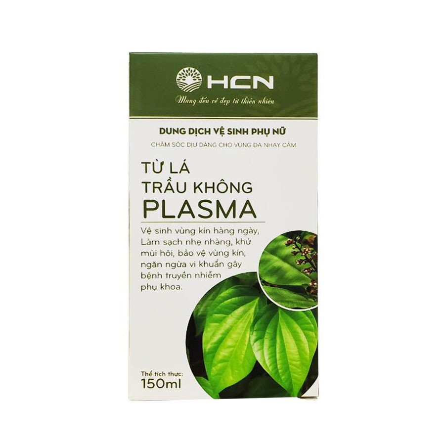 Dung dịch vệ sinh phụ nữ tinh chất lá trầu không PLASMA chai 150ml