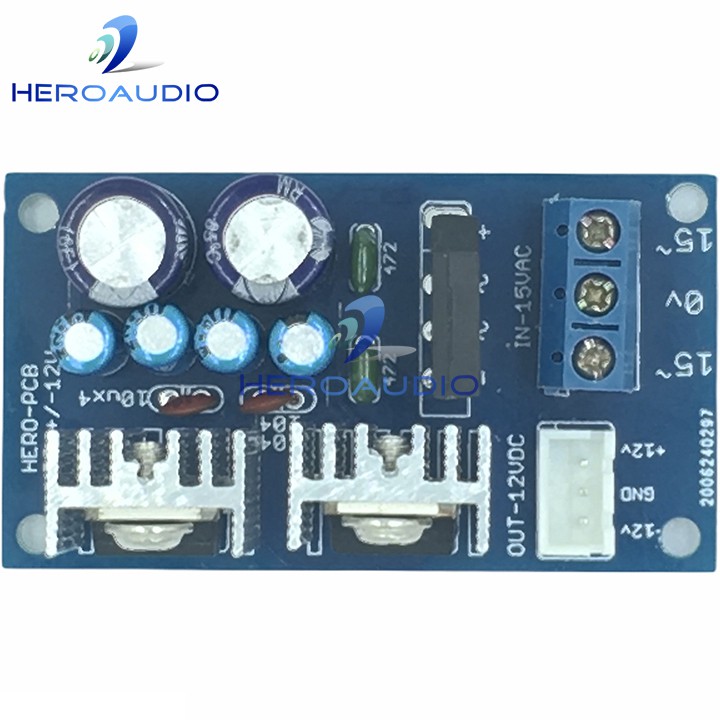 Mạch Lọc Nguồn +-12VDC, Cho Mạch Pre Master-Echo-Music-Micro…HR94200-62800